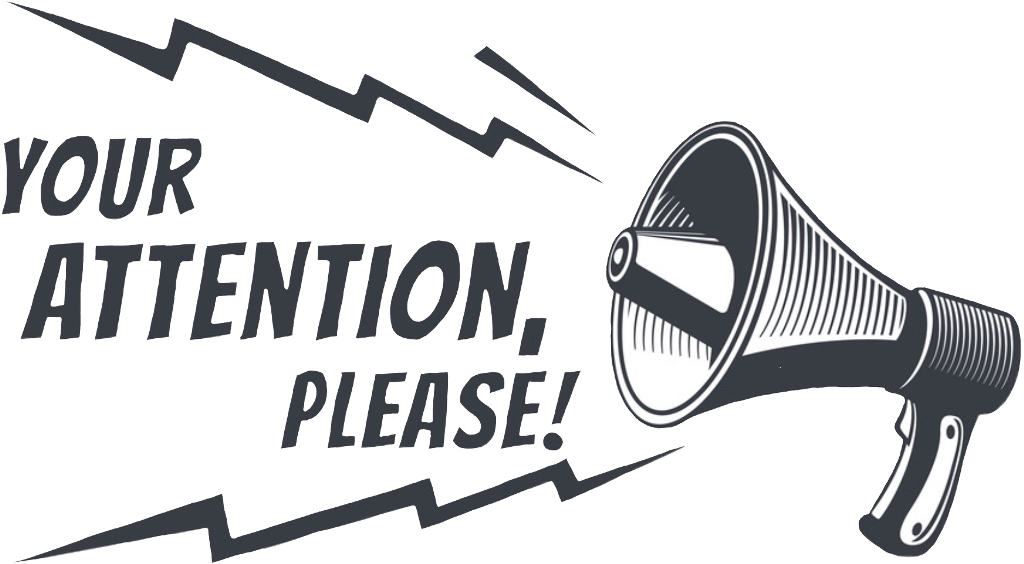 Attention Grabbing Megaphone Graphic PNG image