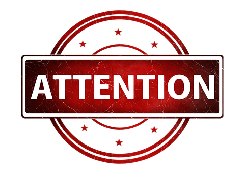 Attention Sign Graphic PNG image