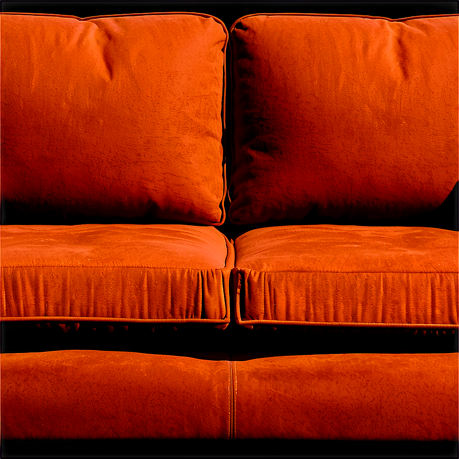 Auburn Suede Couch Png Iqf PNG image