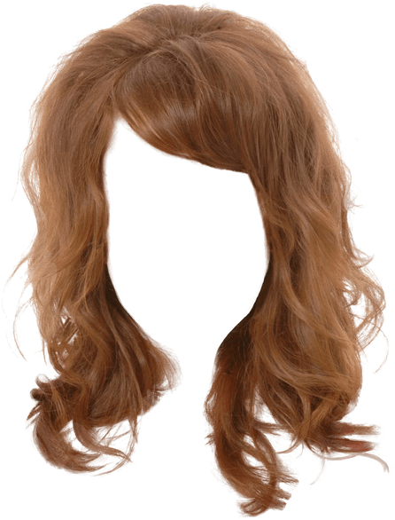 Auburn Wig Transparent Background PNG image