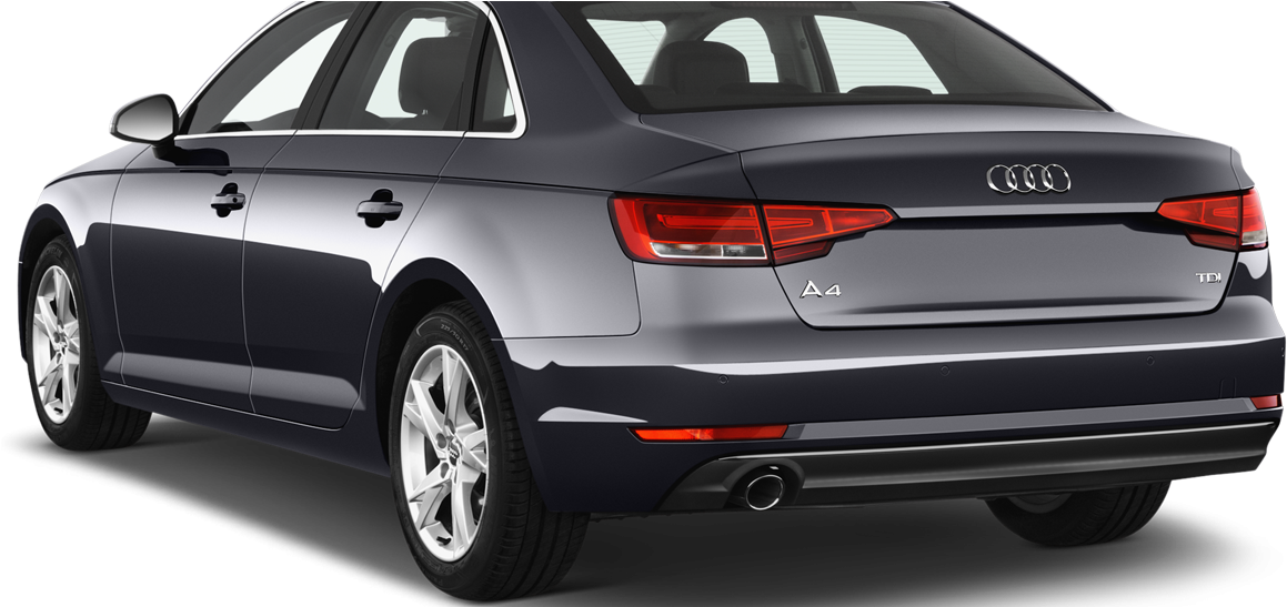 Audi A4 Sedan Rear View PNG image