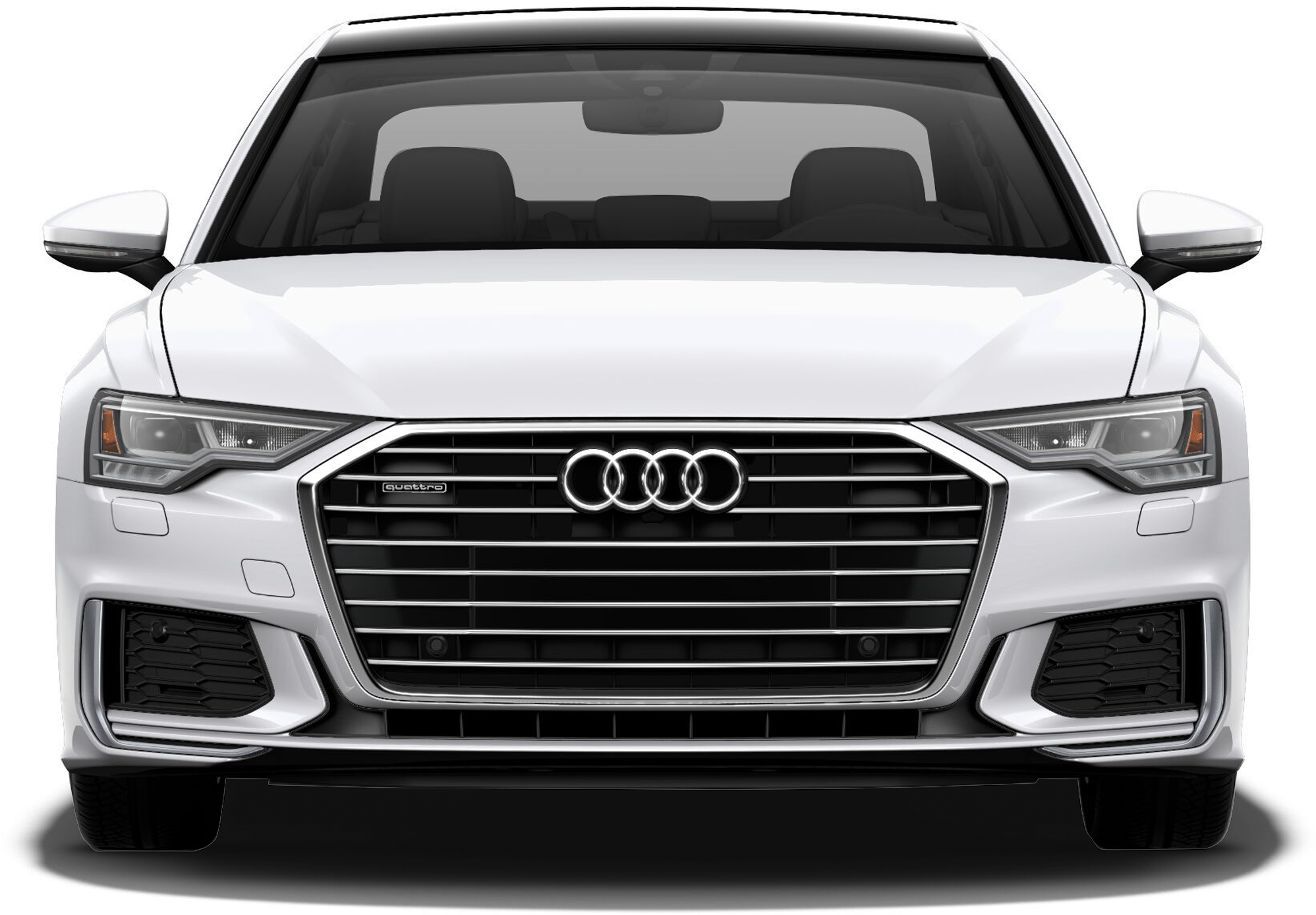 Audi A6 Front View2023 PNG image