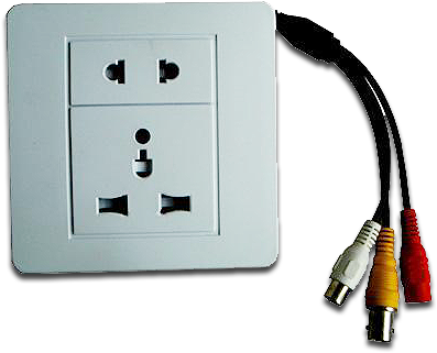 Audio Video Cablesand Wall Outlet PNG image