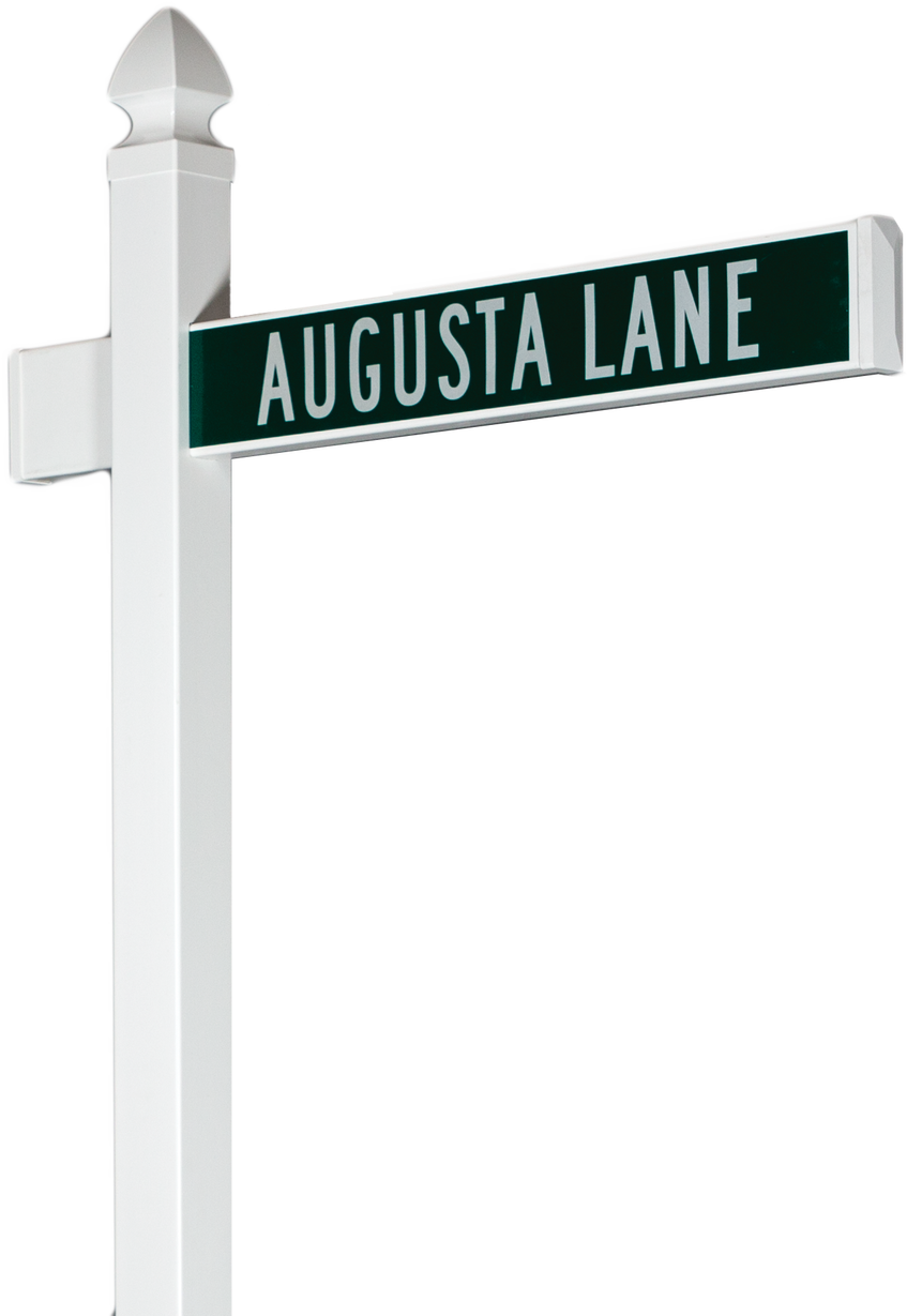 Augusta Lane Street Sign PNG image