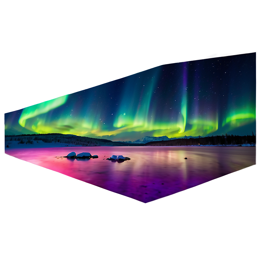 Aurora Borealis D PNG image