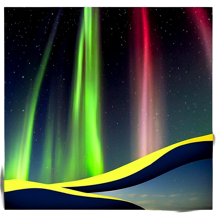 Aurora Borealis Landscape Png 06242024 PNG image