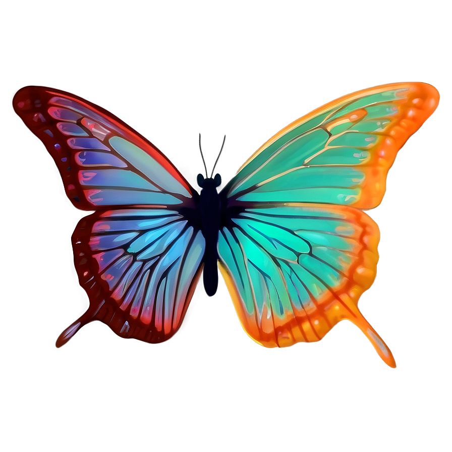 Aurora Glow Butterfly Png 06272024 PNG image