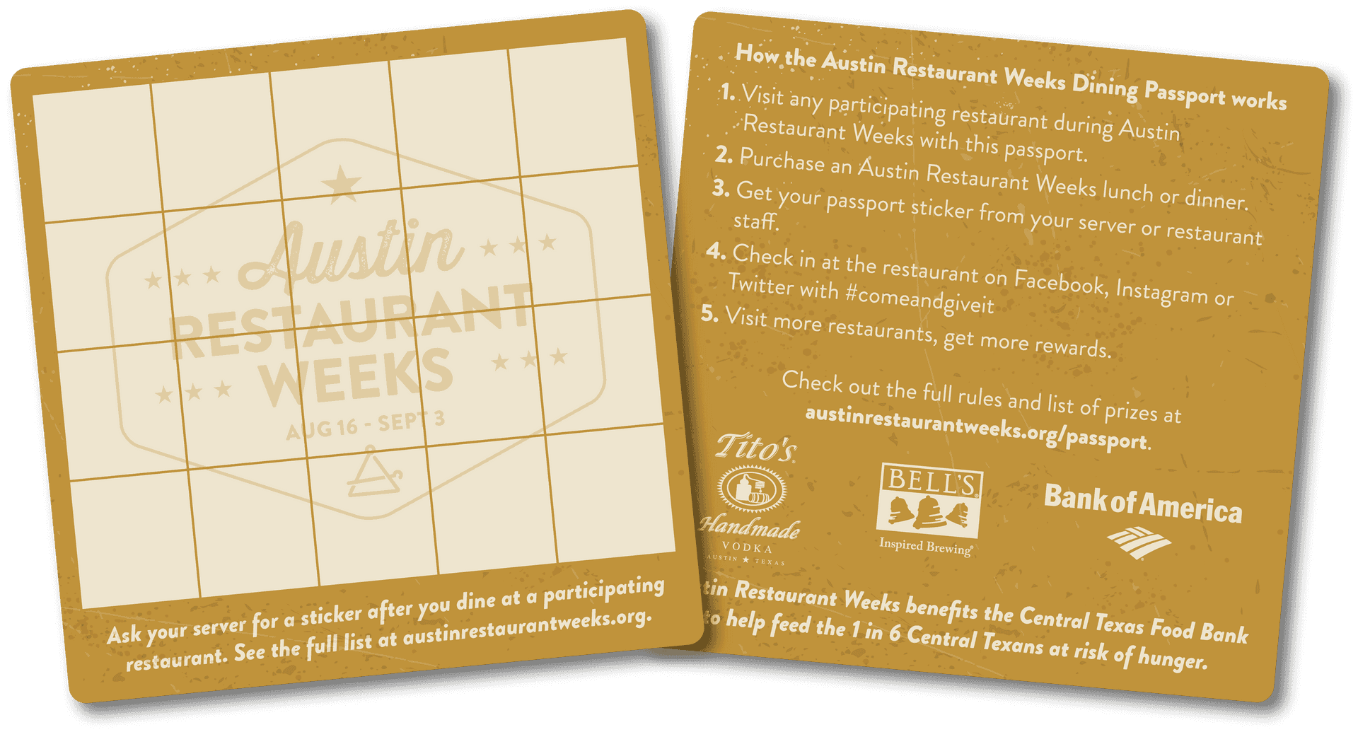 Austin Restaurant Weeks Passport PNG image