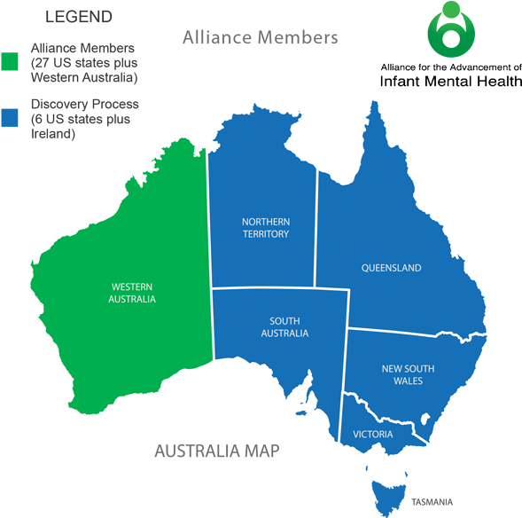 Australia Alliance Members Map PNG image