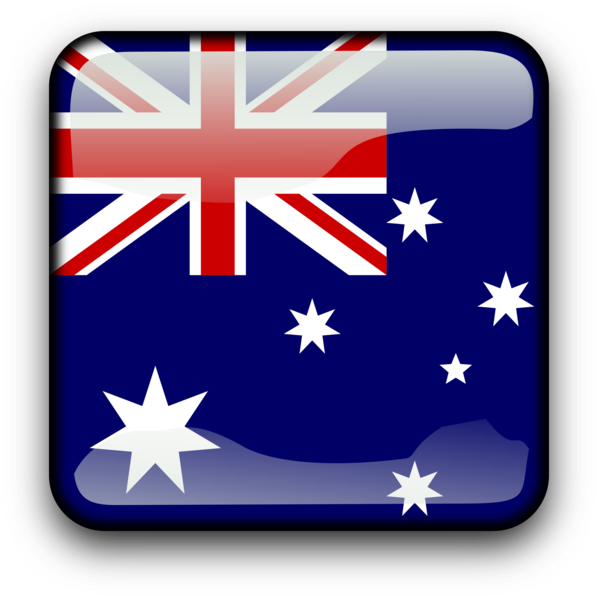 Australian Flag Button Icon PNG image