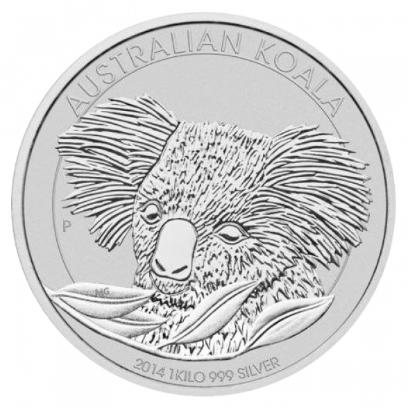 Australian Koala Silver Coin2014 PNG image