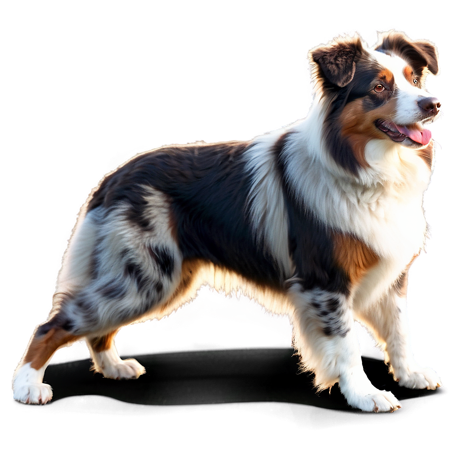 Australian Shepherd At Sunset Png Inw28 PNG image