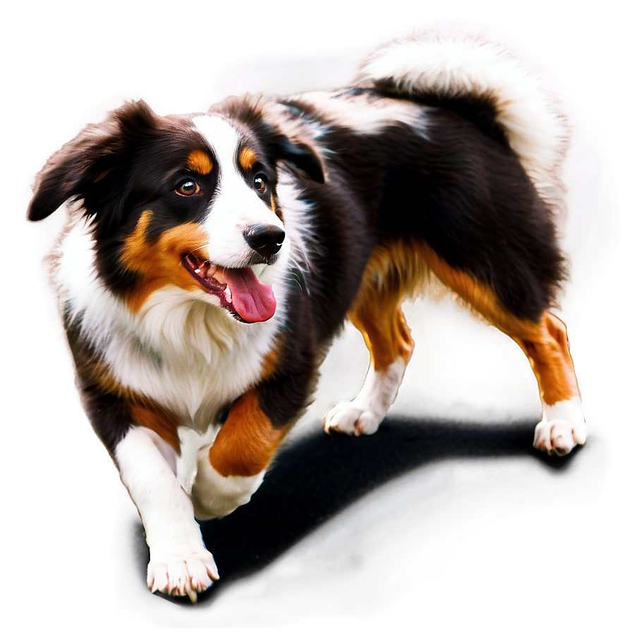 Australian Shepherd Barking Png Uts46 PNG image