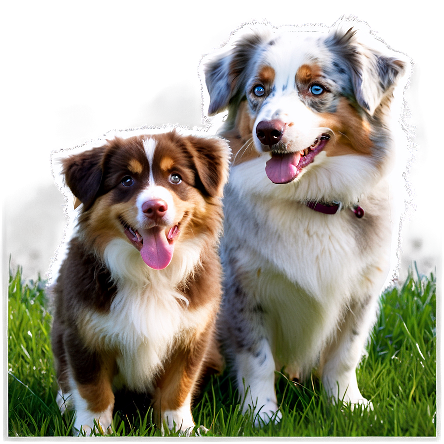 Australian Shepherd In Park Png 06202024 PNG image