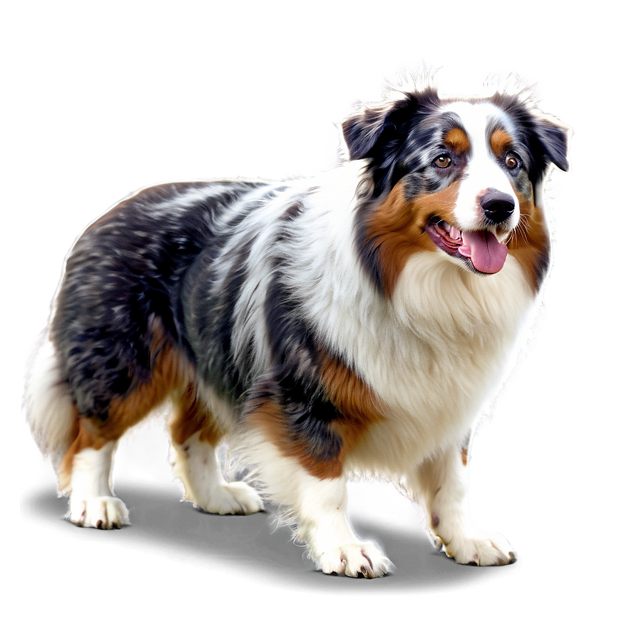 Australian Shepherd In Winter Png Lbx7 PNG image