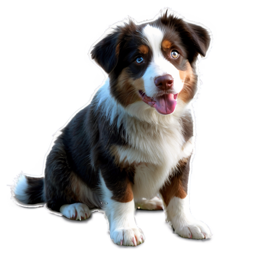 Australian Shepherd On Farm Png 06202024 PNG image