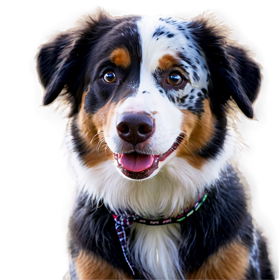 Australian Shepherd With Bandana Png Wib PNG image