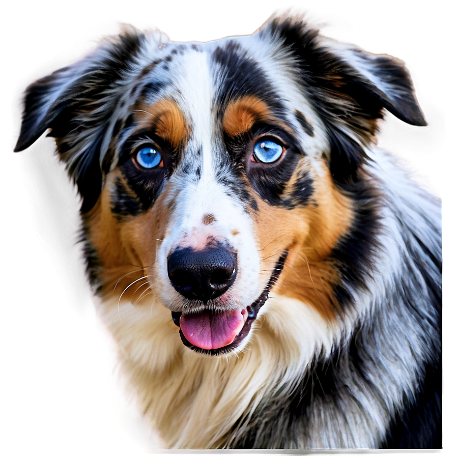 Australian Shepherd With Blue Eyes Png Fps PNG image