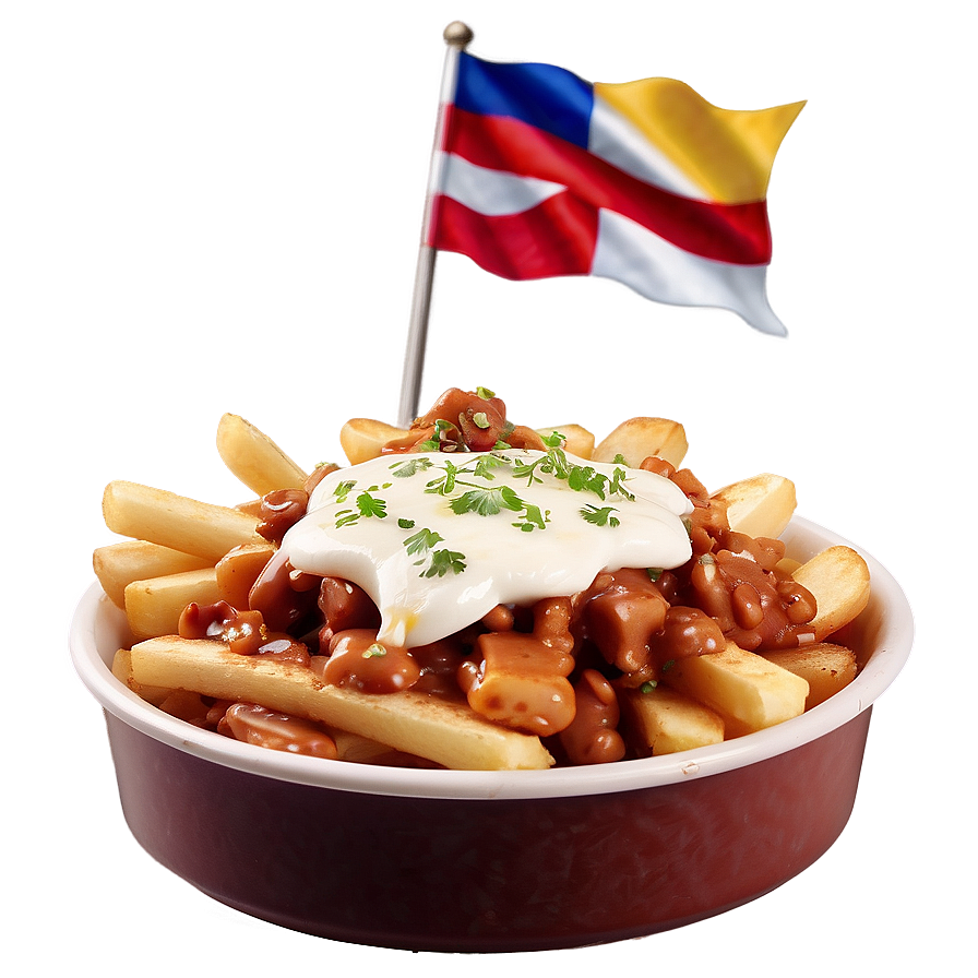 Authentic Quebec Style Poutine Png 06252024 PNG image