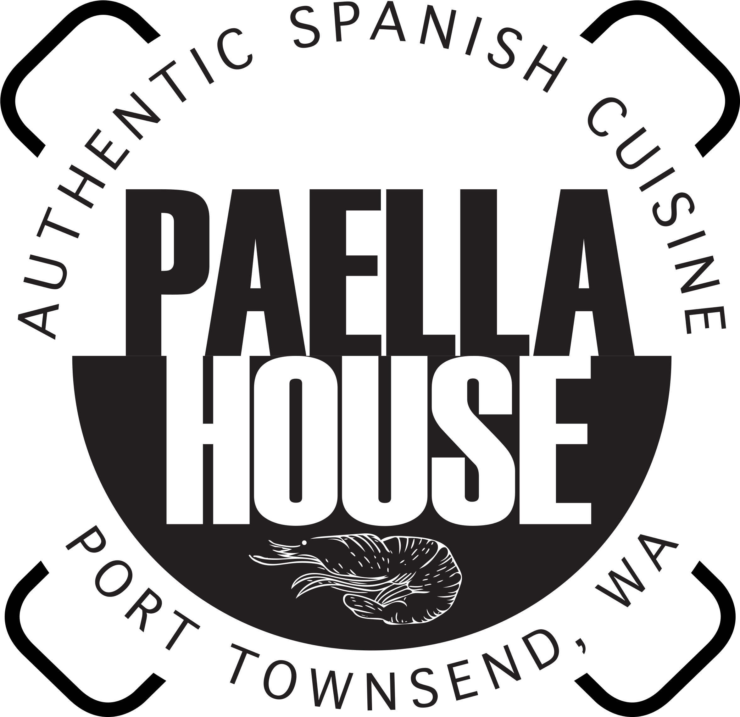 Authentic Spanish Cuisine Paella House Logo PNG image