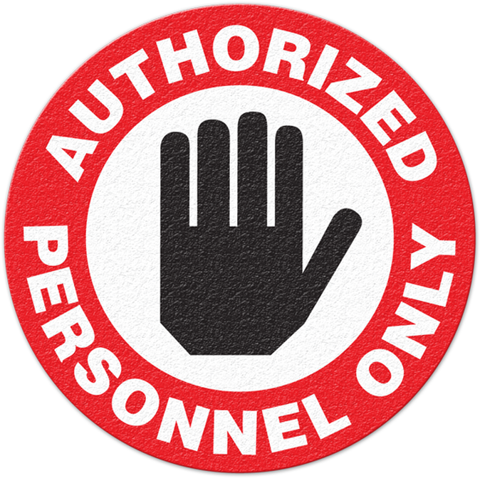 Authorized Personnel Only Sign PNG image