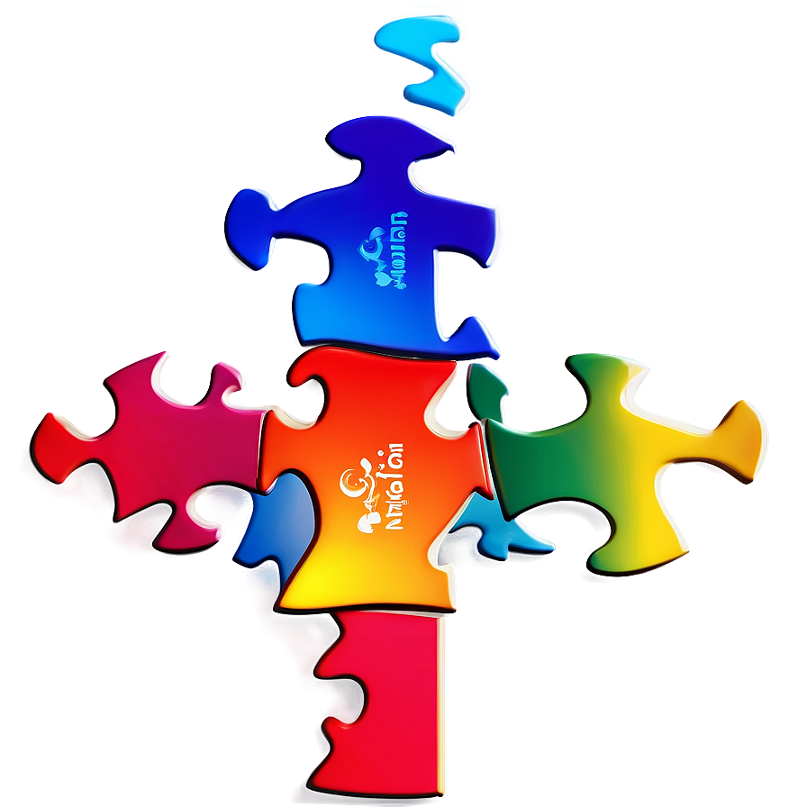 Autism Awareness Month Puzzle Png 3 PNG image