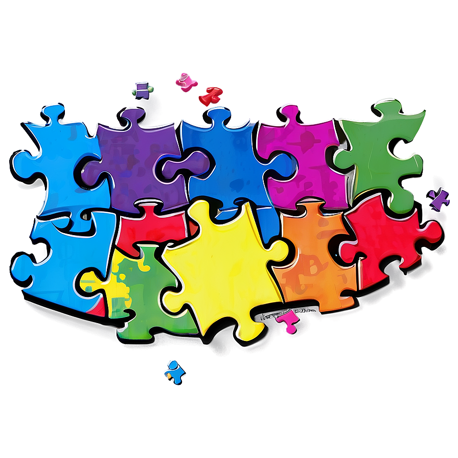 Autism Puzzle Piece Banner Png 06122024 PNG image