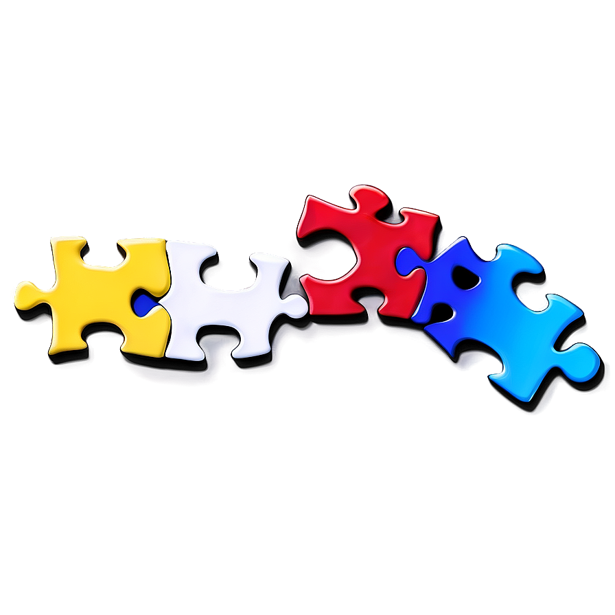 Autism Puzzle Piece Banner Png Fla PNG image