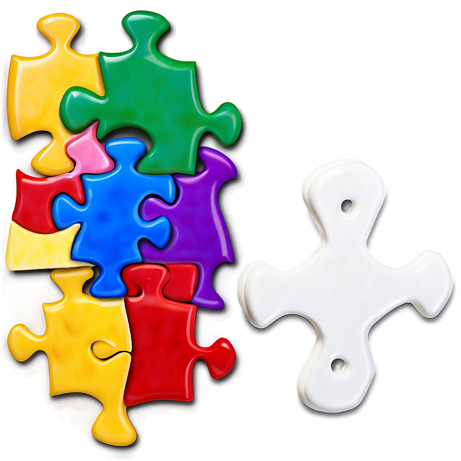 Autism Puzzle Piece C PNG image