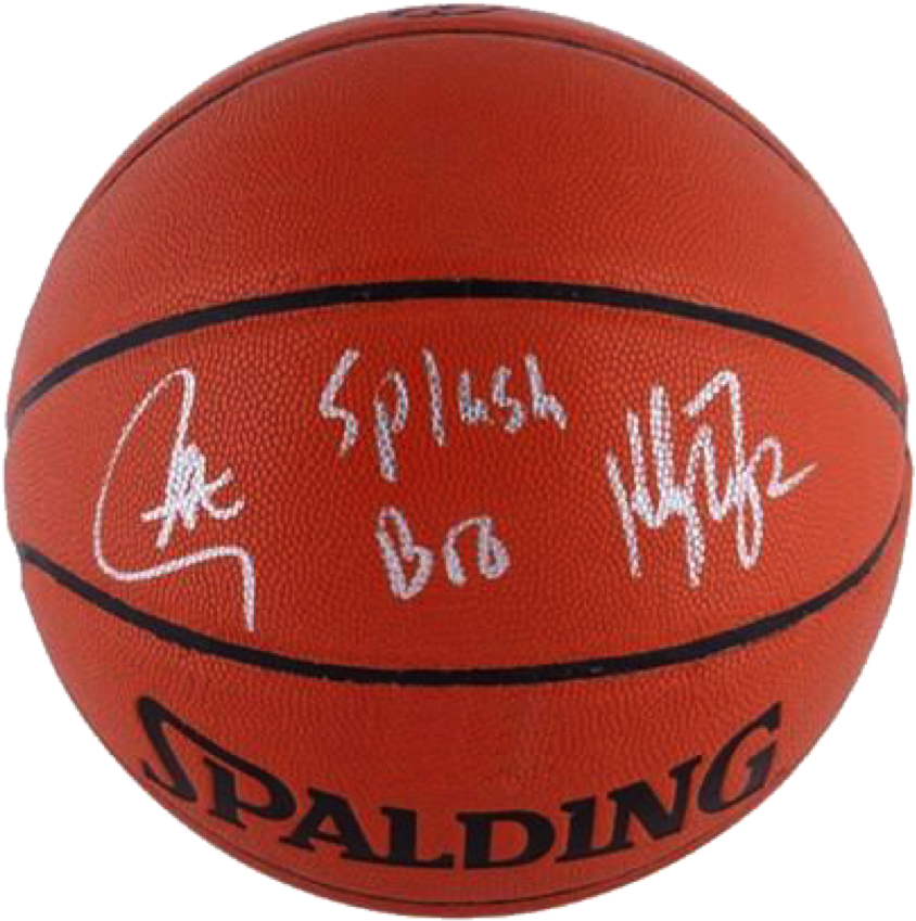 Autographed Basketball Splash Brothers PNG image