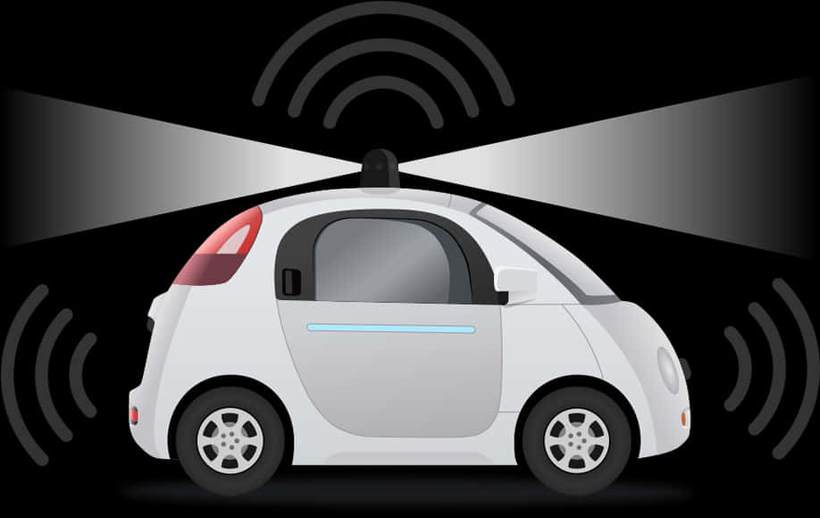 Autonomous Vehicle Illustration PNG image