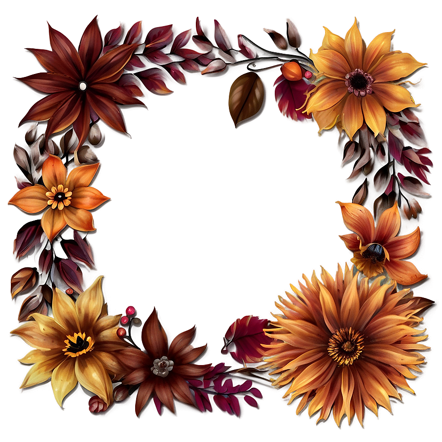 Autumn Blooms Png 06272024 PNG image