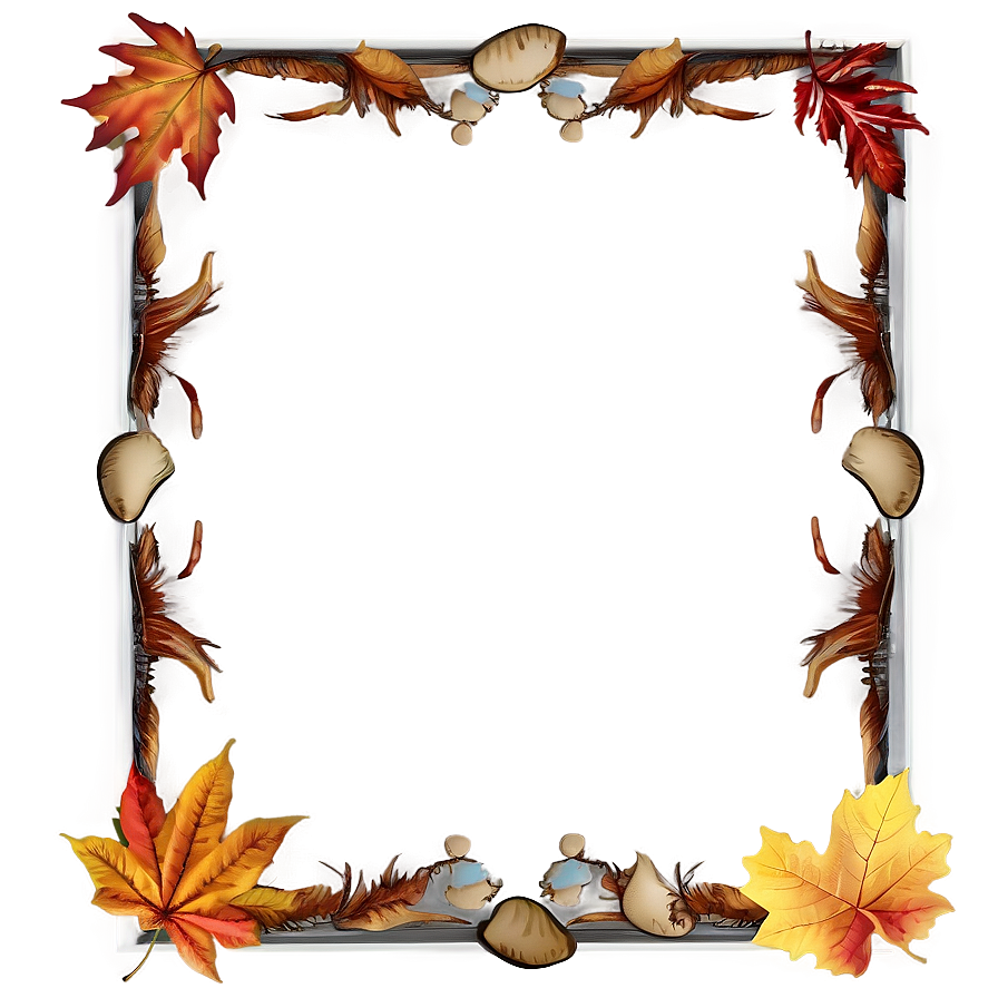 Autumn Cute Frame Png 52 PNG image