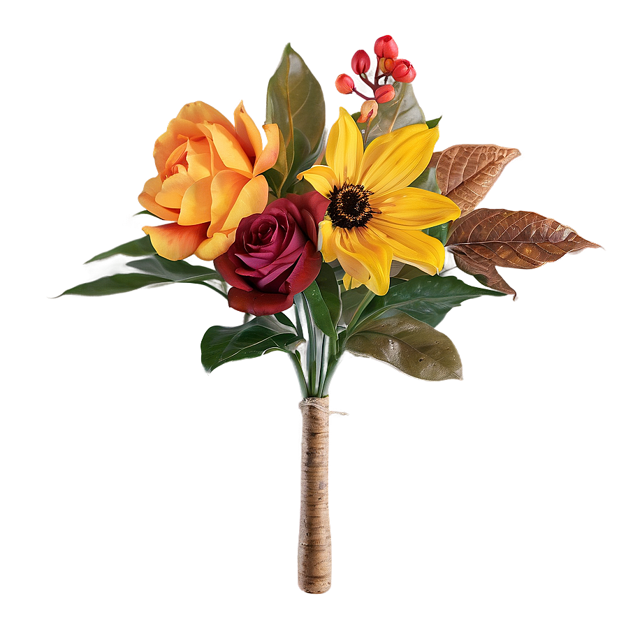 Autumn Elegance Flowers Png 17 PNG image