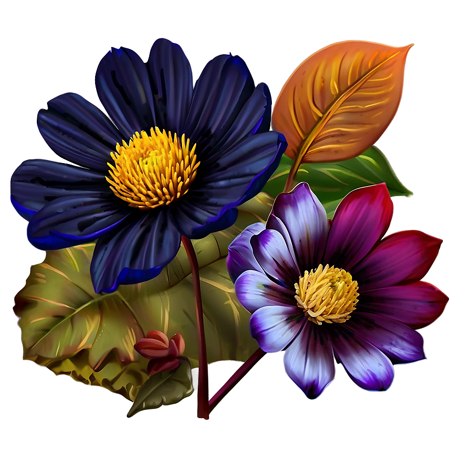 Autumn Essence Flowers Png 06272024 PNG image