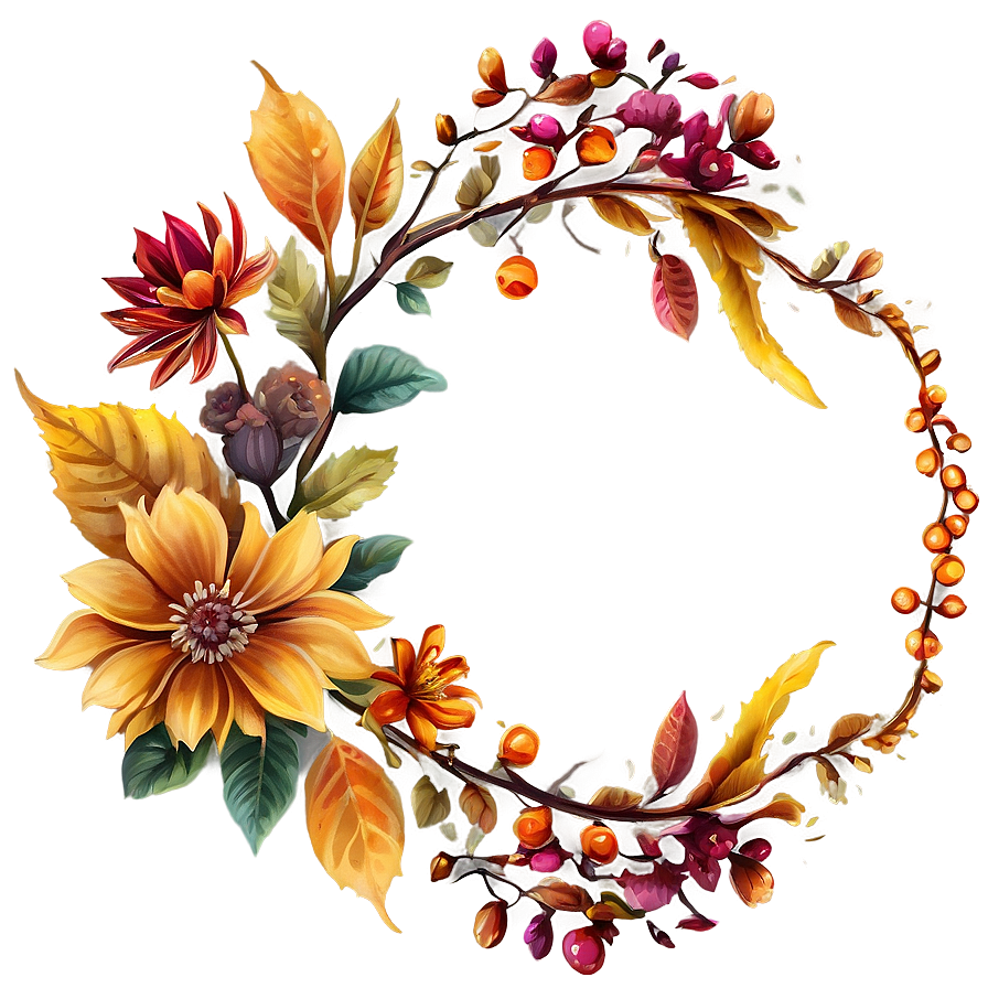 Autumn Essence Flowers Png Jqy PNG image