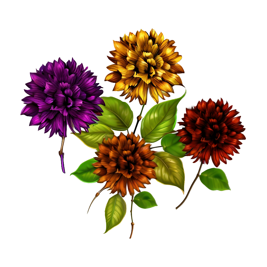 Autumn Floral Composition Png Vpj37 PNG image