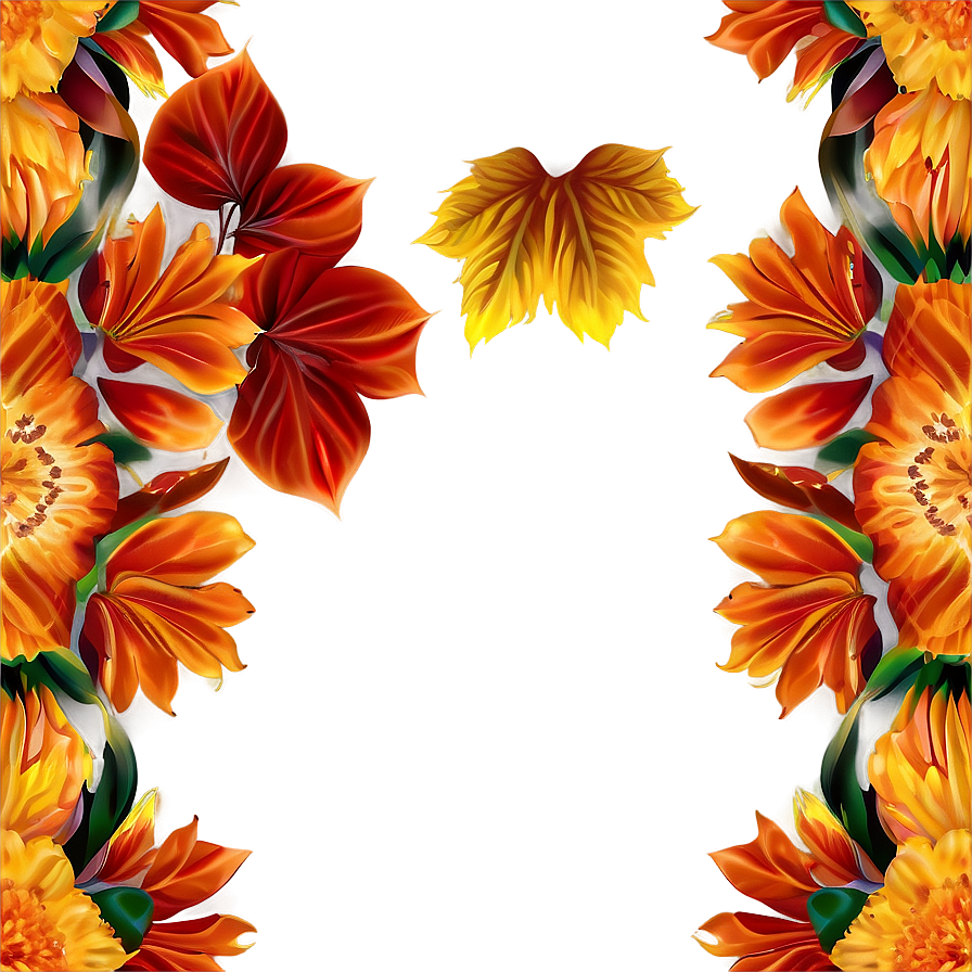 Autumn Floral Pattern Png 85 PNG image