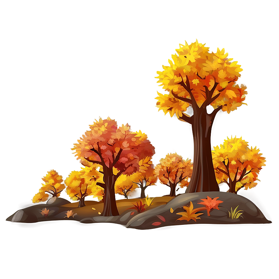 Autumn Forest Scenery Png 06262024 PNG image