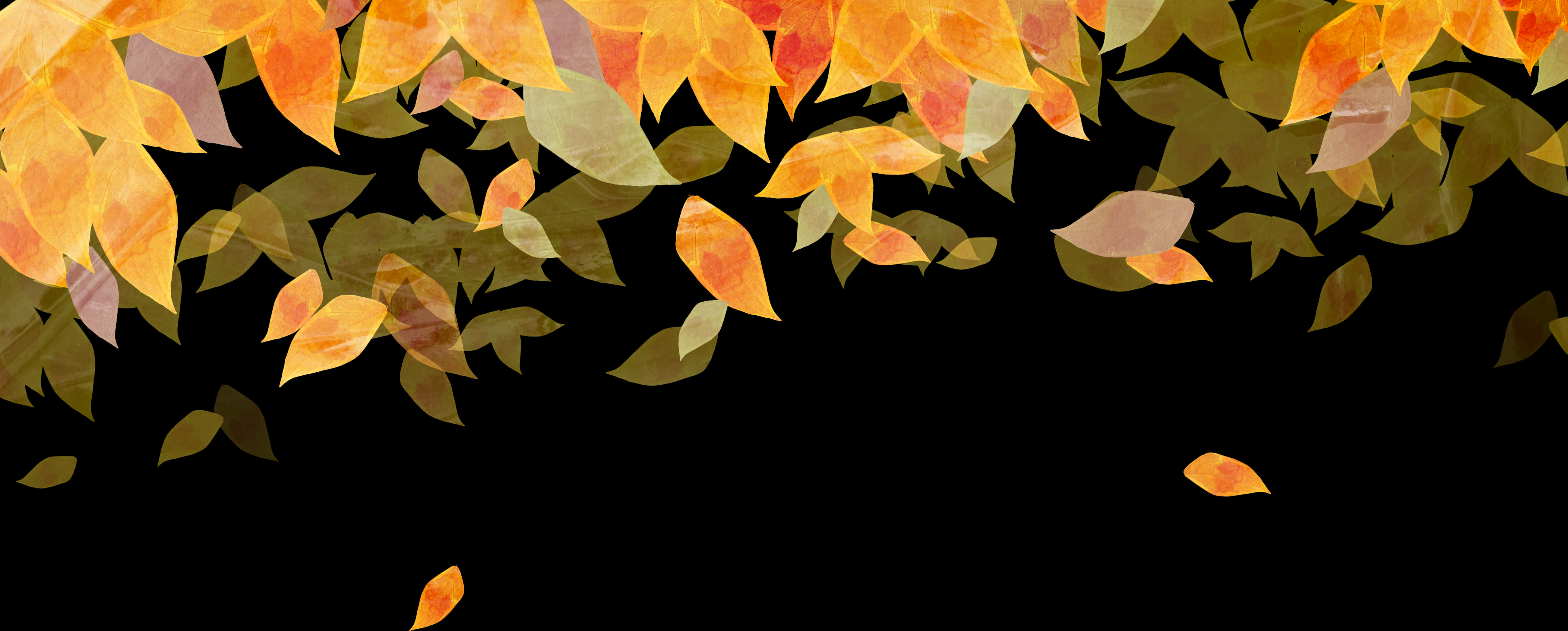 Autumn_ Leaves_ Border_ Design PNG image