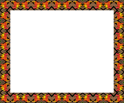 Autumn Leaves Border Frame PNG image