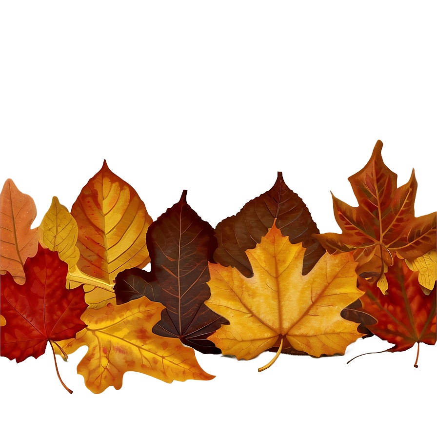 Autumn Leaves On Ground Png 18 PNG image