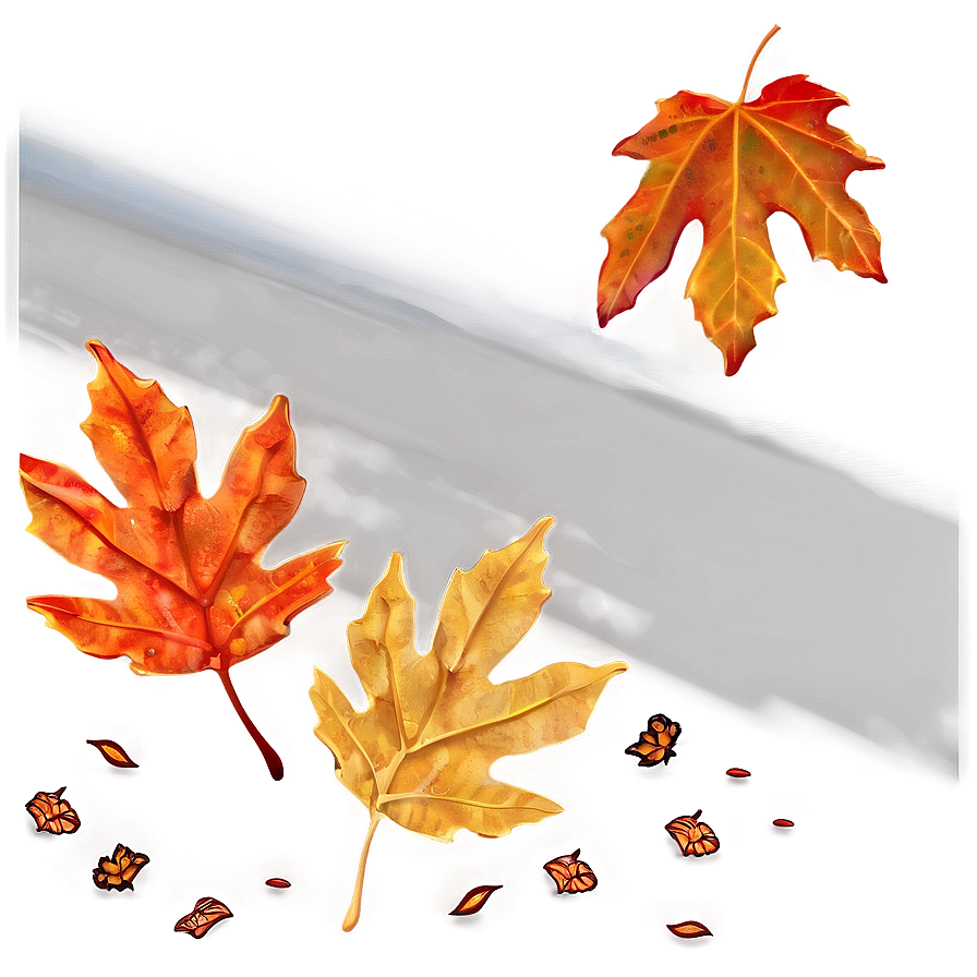 Autumn Leaves On Ground Png Xhq PNG image