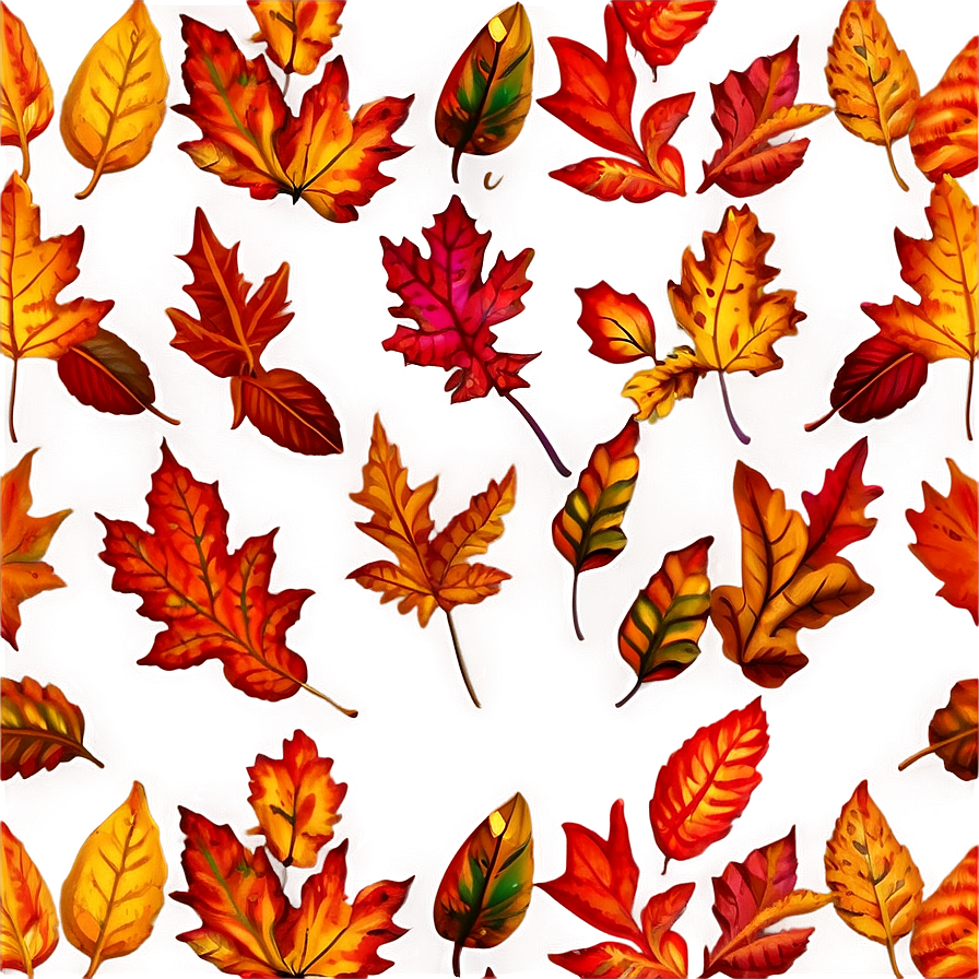 Autumn Leaves Pattern Png 05042024 PNG image