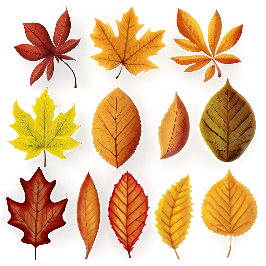 Autumn Leaves Pattern Png 05062024 PNG image