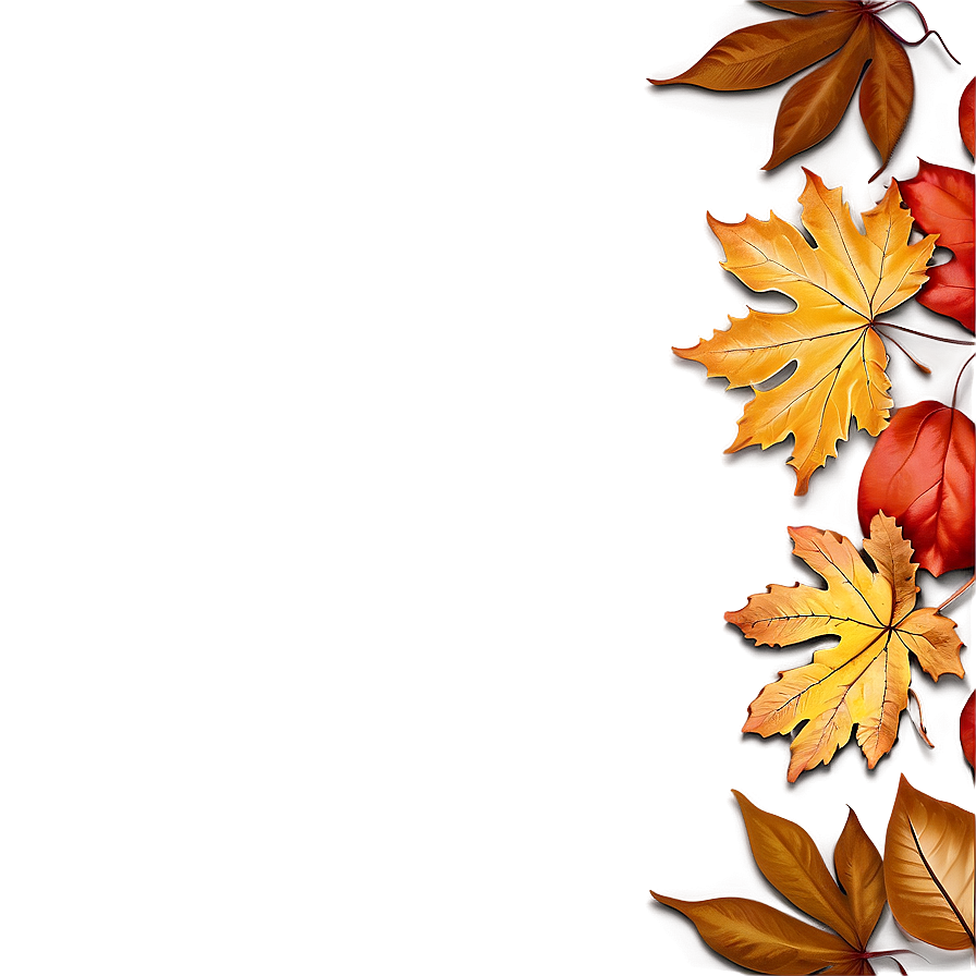 Autumn Leaves Photo Border Png 92 PNG image