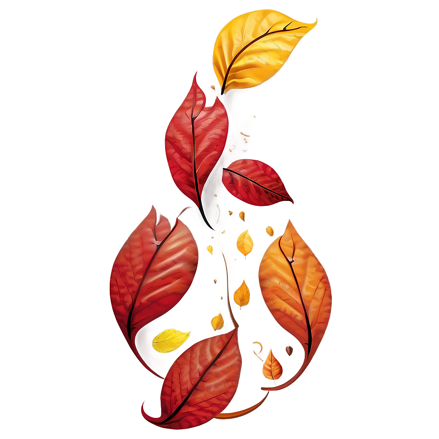 Autumn Leaves Swirl Png Rpj22 PNG image
