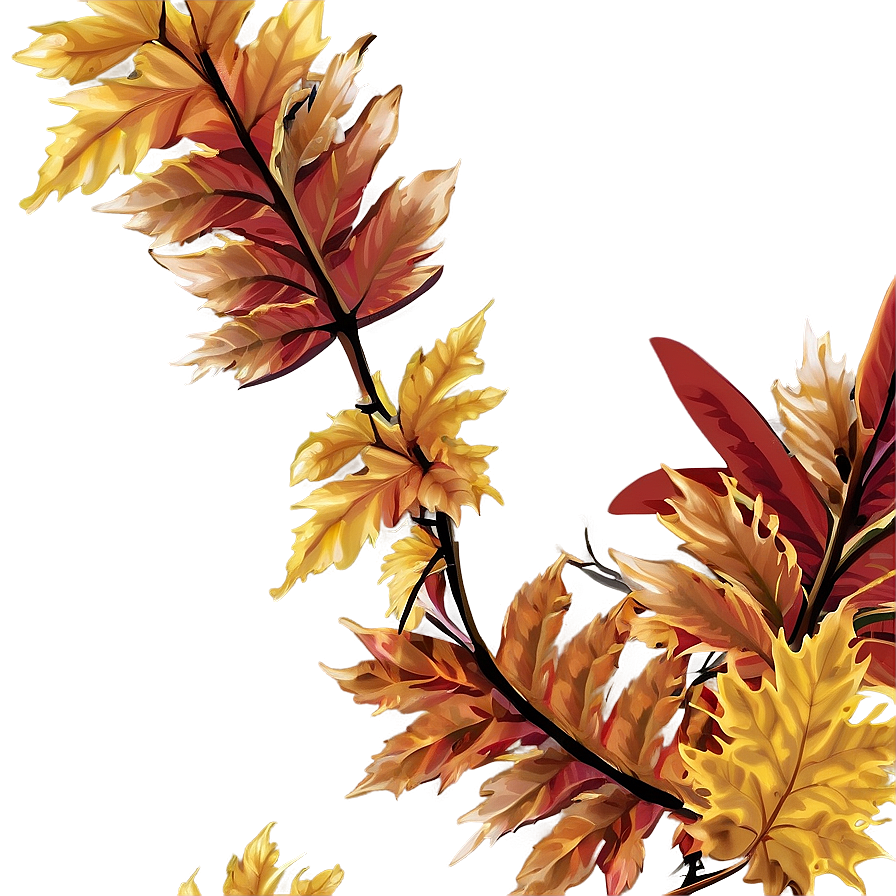 Autumn Leaves Wreath Png 05242024 PNG image