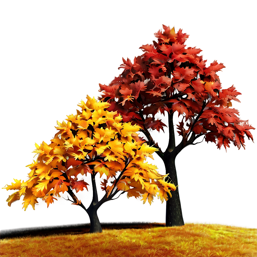 Autumn Maple Trees Png 06212024 PNG image