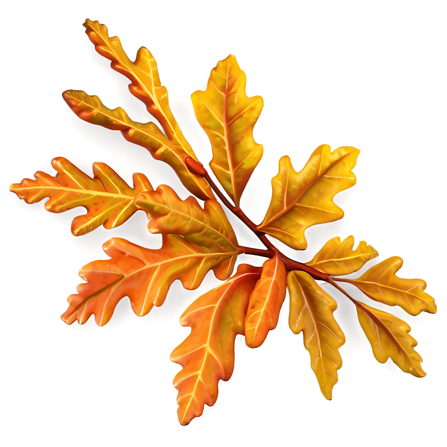 Autumn Oak Leaves Png 06262024 PNG image